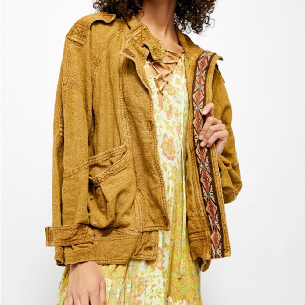 Free People Jayde Safari Bomber Jacket Size XS